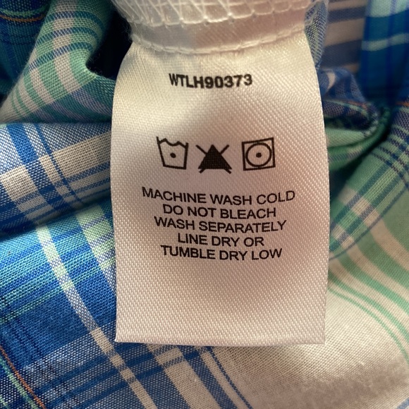 Wrangler Pearl Snap Button Down Long Sleeve Shirt Size L - Picture 6 of 8